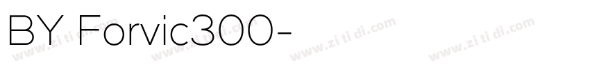 BY Forvic300字体转换